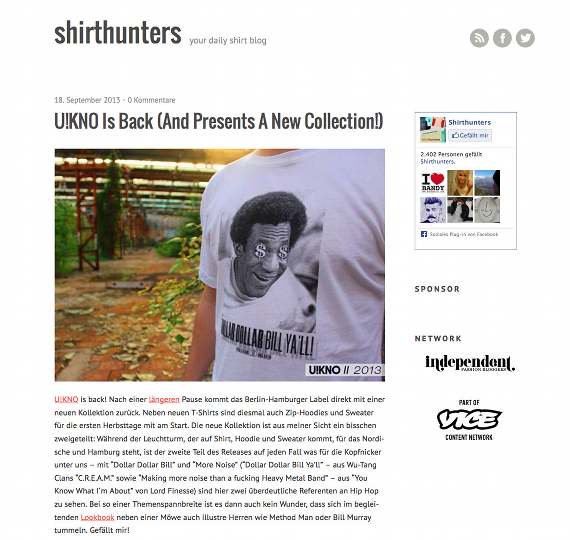 shirthunter & U!KNO